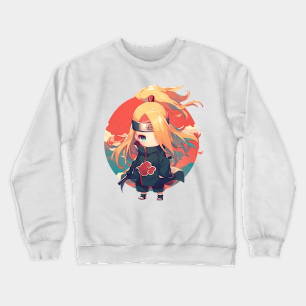 deidara Crewneck Sweatshirt by peterdoraki